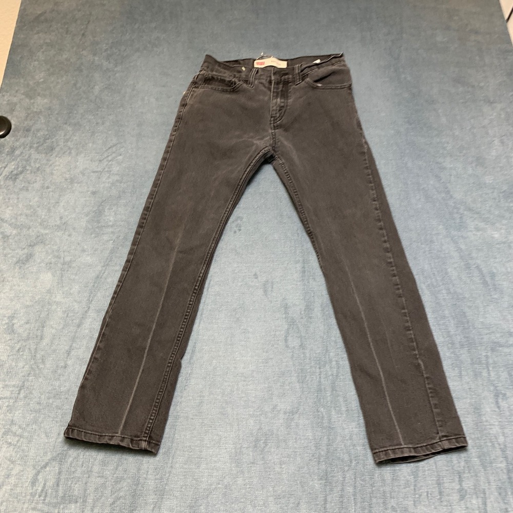 Levi's 511 Straight Leg Jeans Boys 14Reg 27x27‎ Gray Denim Slim Fit Performance